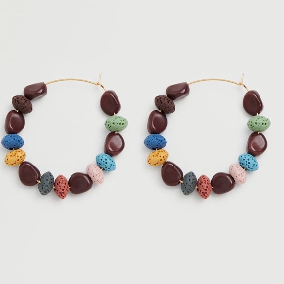 Bead loop earrings - Picture 1 of 2